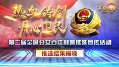 全国公安百佳刑警名单公布 广水刑警获提名奖